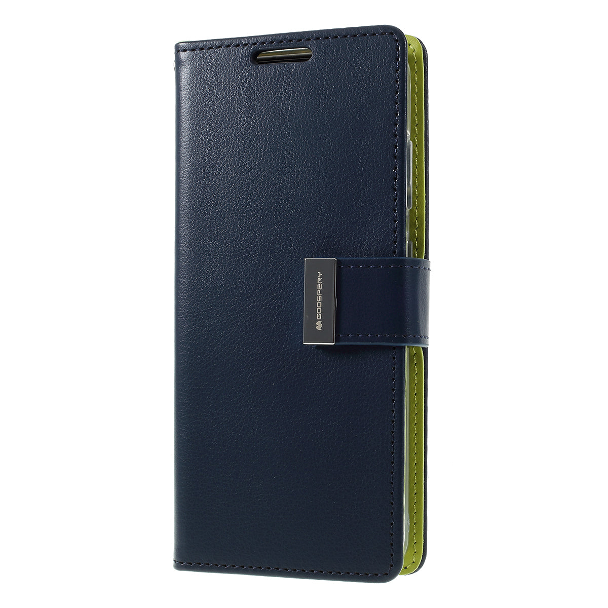 MERCURY GOOSPERY Rich Diary Leather Wallet Phone Casing for Samsung Galaxy S20 4G/S20 5G - Dark Blue