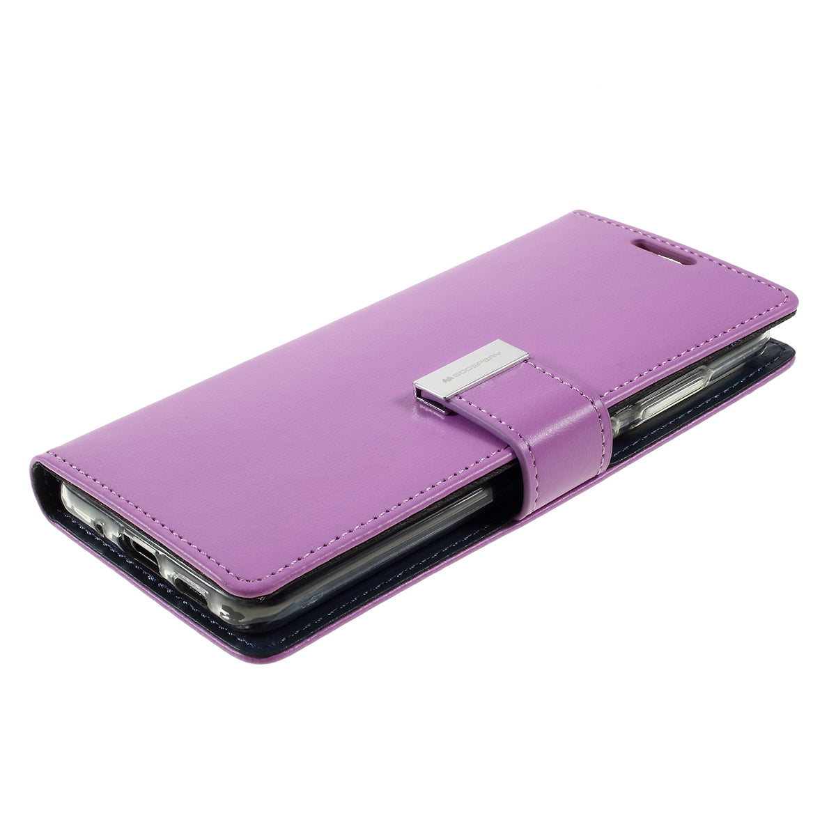 MERCURY GOOSPERY Rich Diary Leather Wallet Phone Casing for Samsung Galaxy S20 4G/S20 5G - Purple