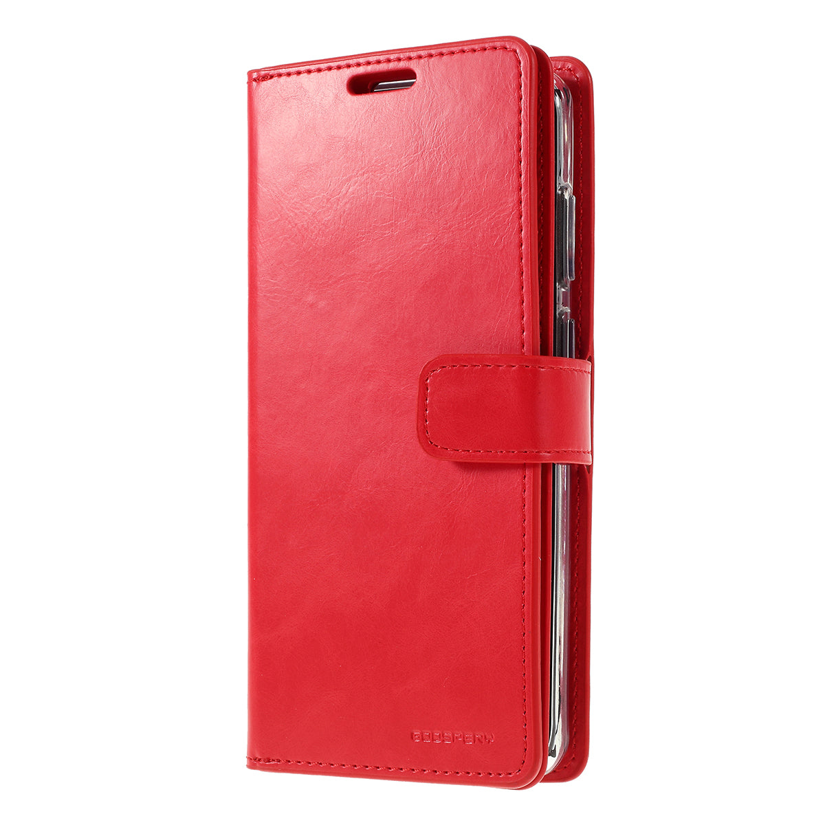 MERCURY GOOSPERY Mansoor Series Wallet Style Leather Cover Case for Samsung Galaxy S20 Plus / S20 Plus 5G - Red