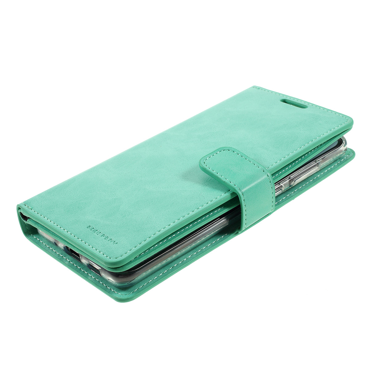 MERCURY GOOSPERY Mansoor Series Wallet Style Leather Cover Case for Samsung Galaxy S20 Plus / S20 Plus 5G - Cyan