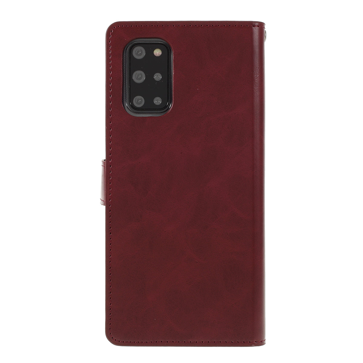 MERCURY GOOSPERY Mansoor Series Wallet Style Leather Cover Case for Samsung Galaxy S20 Plus / S20 Plus 5G - Wine Red