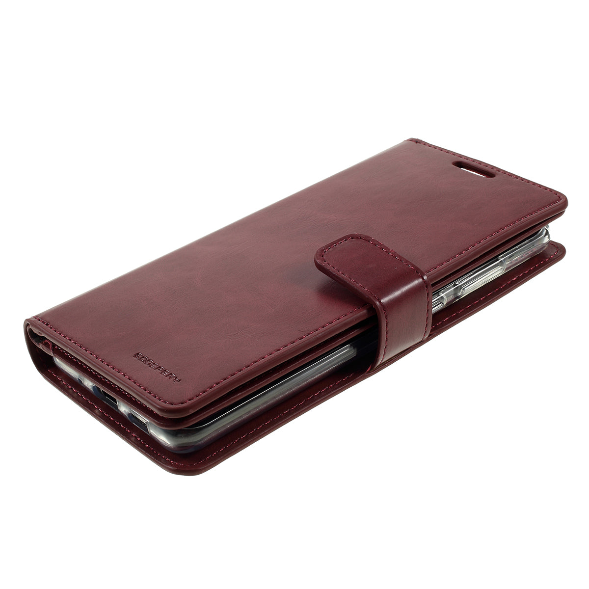 MERCURY GOOSPERY Mansoor Series Wallet Style Leather Cover Case for Samsung Galaxy S20 Plus / S20 Plus 5G - Wine Red