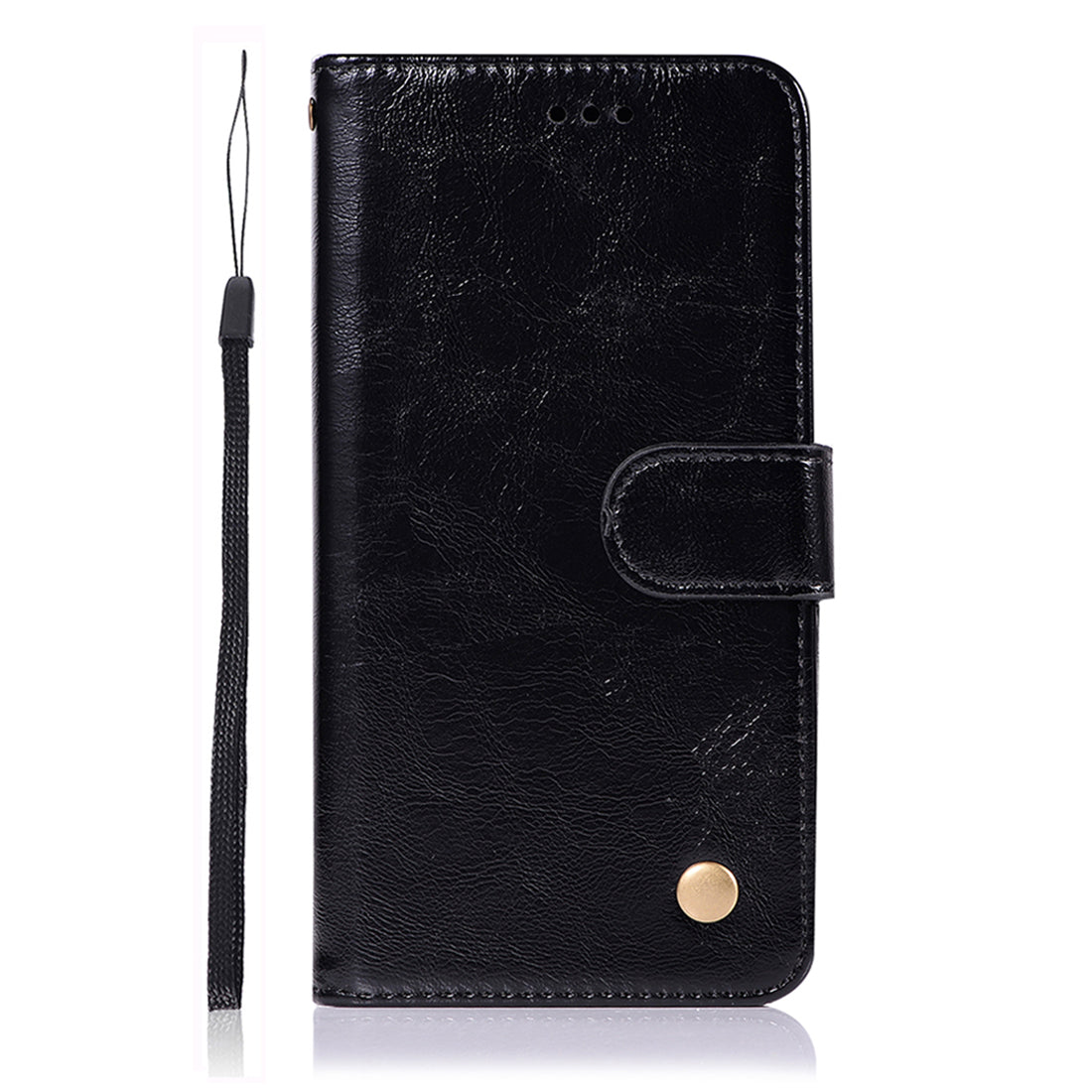 Premium Vintage Leather Wallet Case for Samsung Galaxy S20 Ultra - Black