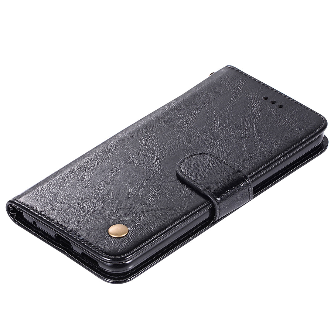 Premium Vintage Leather Wallet Case for Samsung Galaxy S20 Ultra - Black