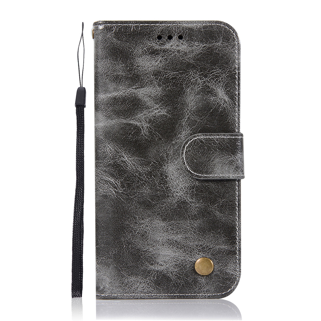 Premium Vintage Leather Wallet Case for Samsung Galaxy S20 Ultra - Grey