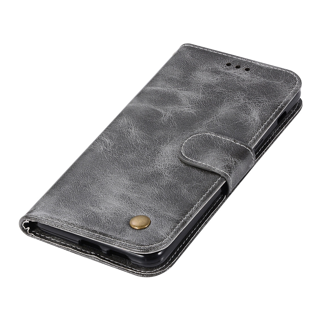 Premium Vintage Leather Wallet Case for Samsung Galaxy S20 Ultra - Grey