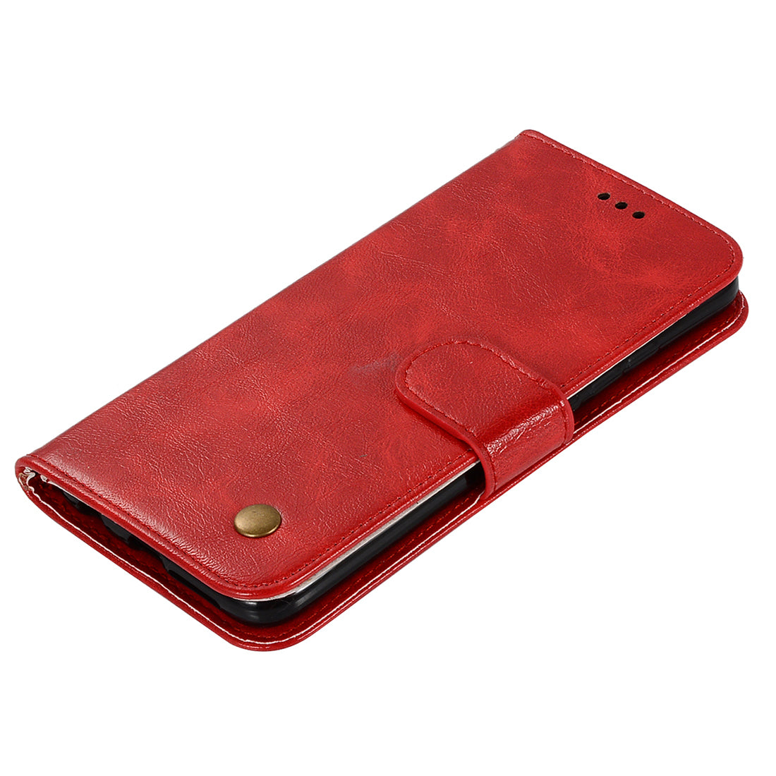 Premium Vintage Leather Wallet Case for Samsung Galaxy S20 Ultra - Red