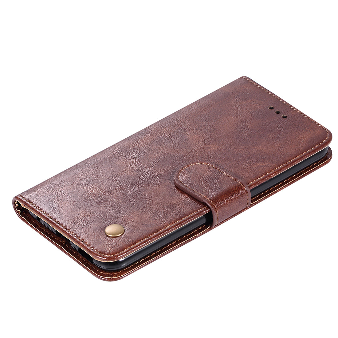 Premium Vintage Leather Wallet Case for Samsung Galaxy S20 Ultra - Coffee