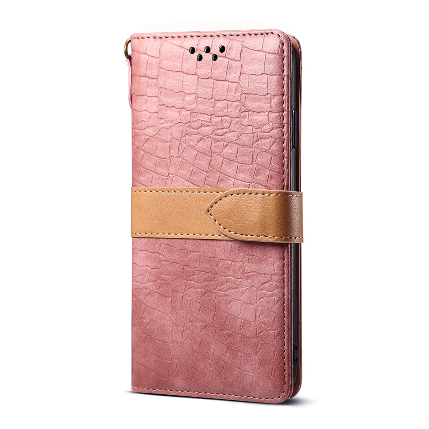 Crocodile Skin Leather Wallet Case for Samsung Galaxy S20 Ultra - Pink