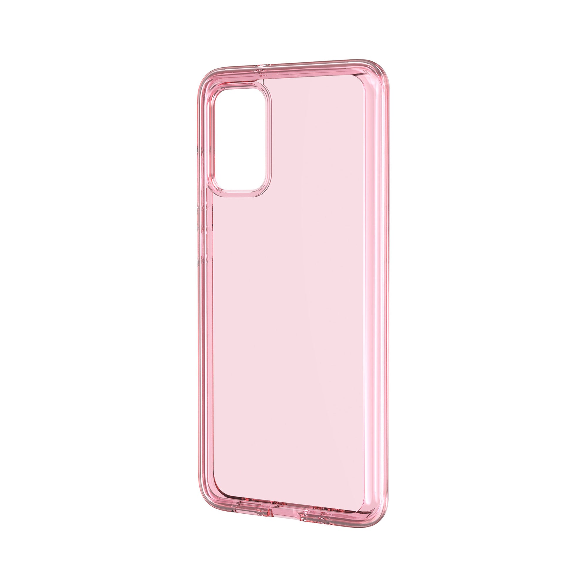 Transparent PC + TPU Phone Shell Case for Samsung Galaxy S20 Plus/S20 Plus 5G - Pink