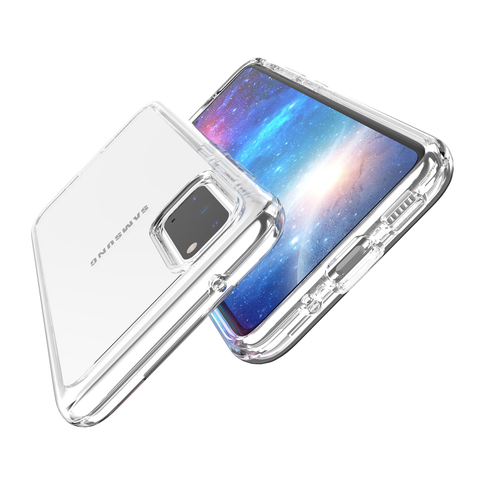 Transparent PC + TPU Case for Samsung Galaxy S20 4G/S20 5G - Transparent