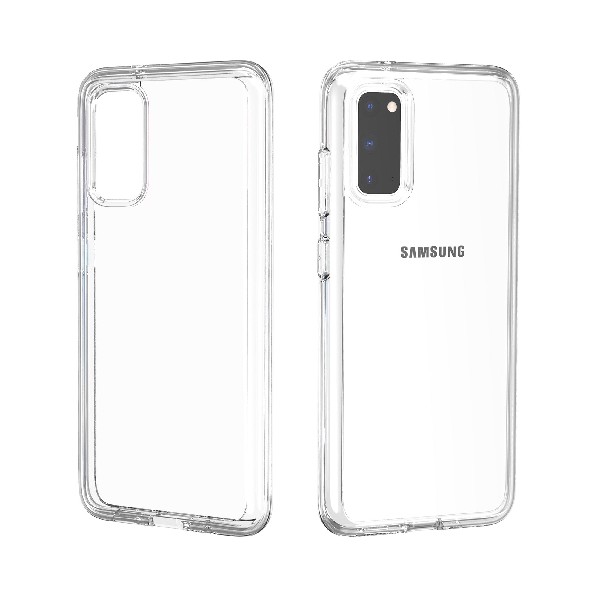 Transparent PC + TPU Case for Samsung Galaxy S20 4G/S20 5G - Transparent