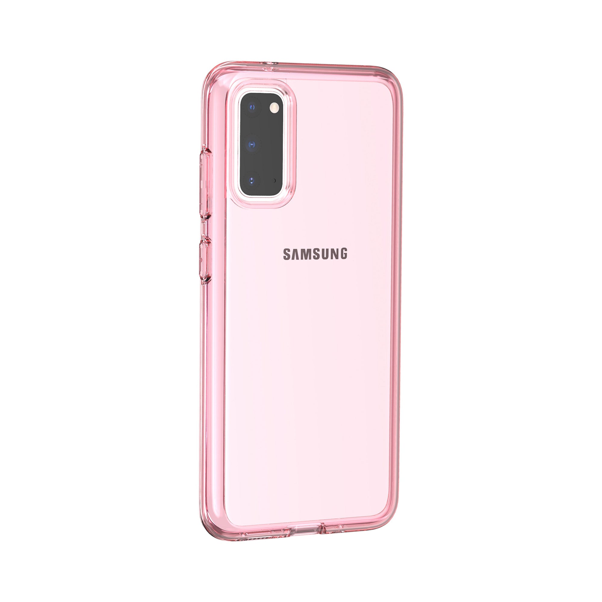 Transparent PC + TPU Case for Samsung Galaxy S20 4G/S20 5G - Pink