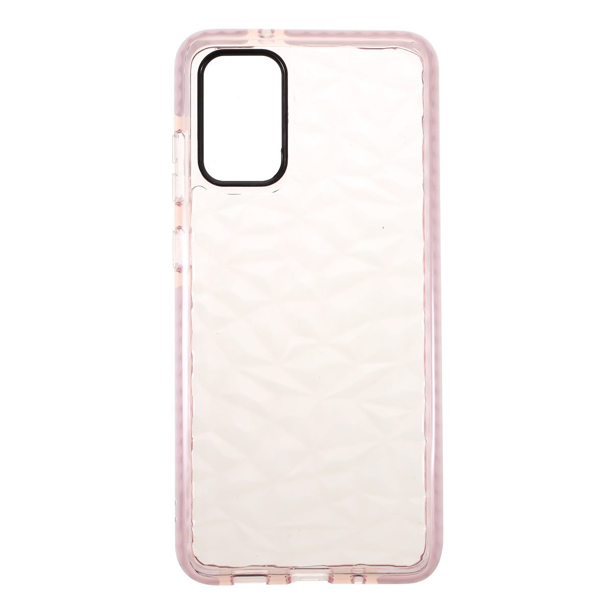 3D Diamond Grain Texture Soft TPU Phone Cover for Samsung Galaxy S20 Plus/S20 Plus 5G - Pink