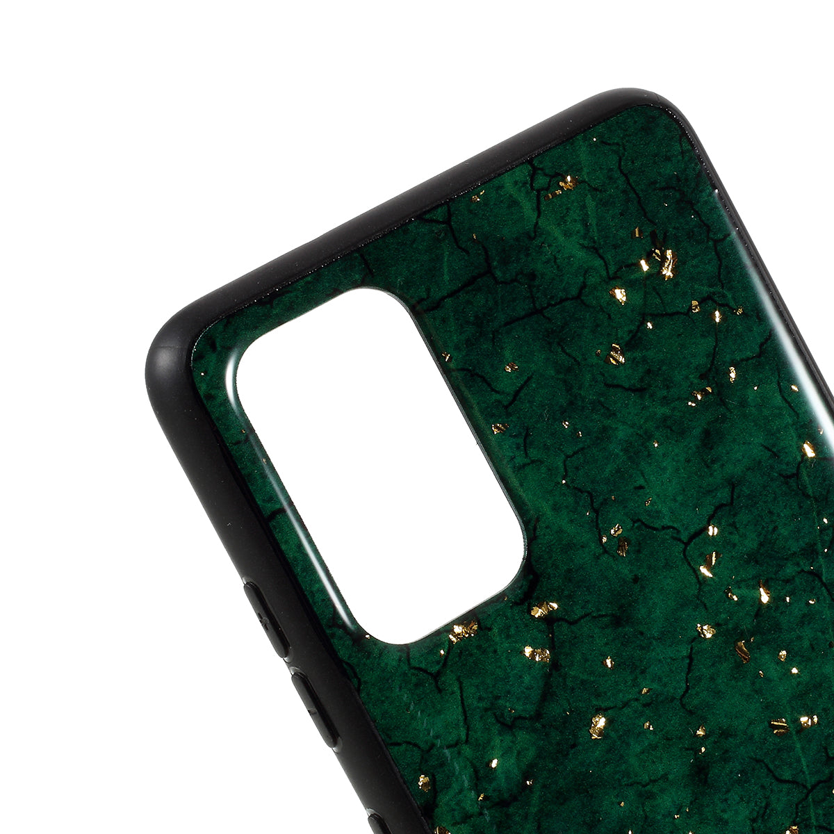 Epoxy Gold-stamping TPU Phone Cover for Samsung Galaxy S20 Plus / S20 Plus 5G - Green