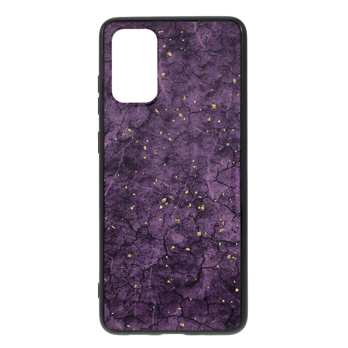 Epoxy Gold-stamping TPU Phone Cover for Samsung Galaxy S20 Plus / S20 Plus 5G - Purple