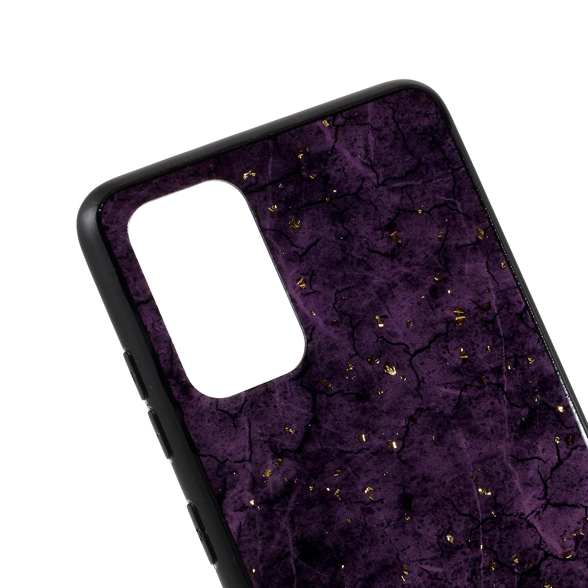 Epoxy Gold-stamping TPU Phone Cover for Samsung Galaxy S20 Plus / S20 Plus 5G - Purple