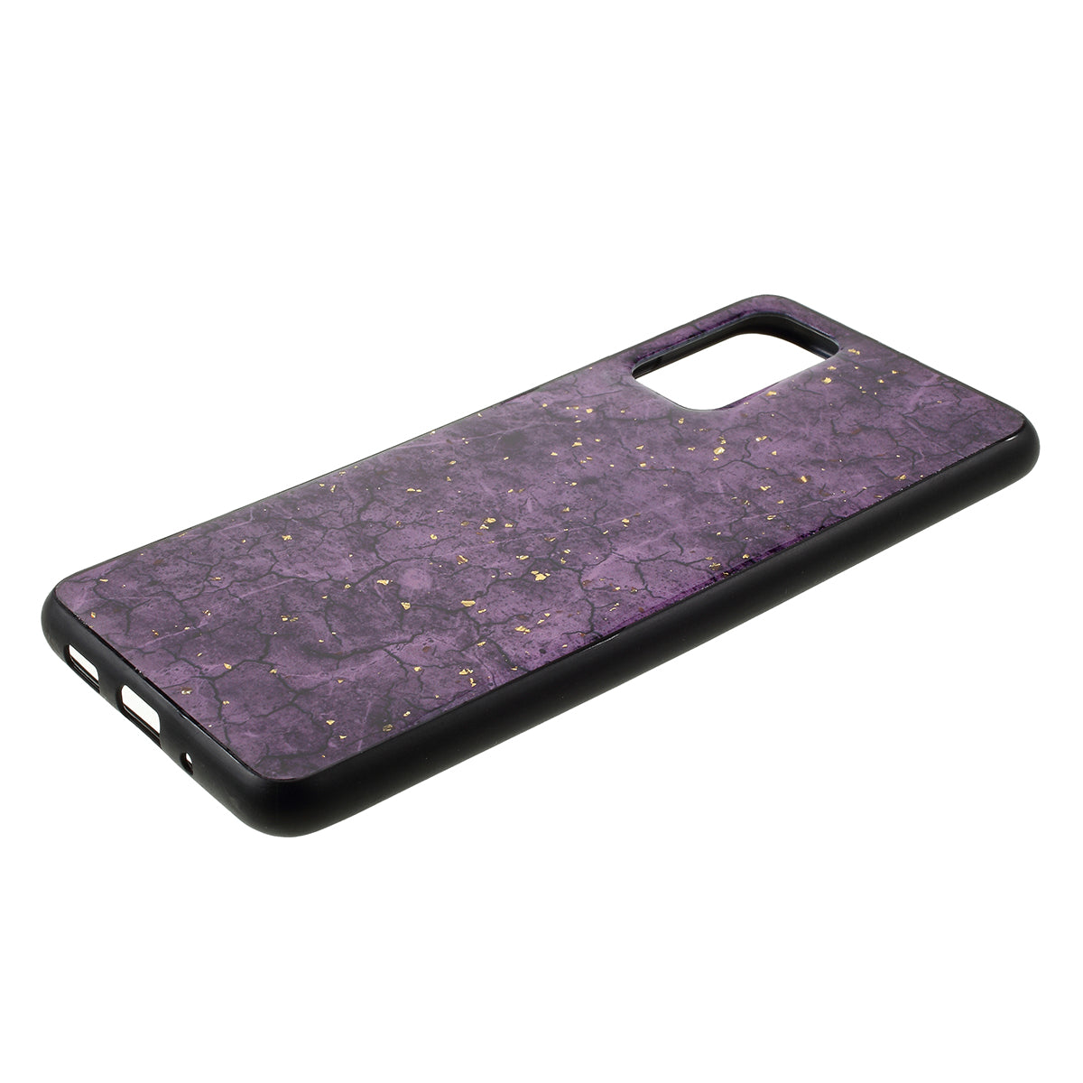 Epoxy Gold-stamping TPU Phone Cover for Samsung Galaxy S20 Plus / S20 Plus 5G - Purple