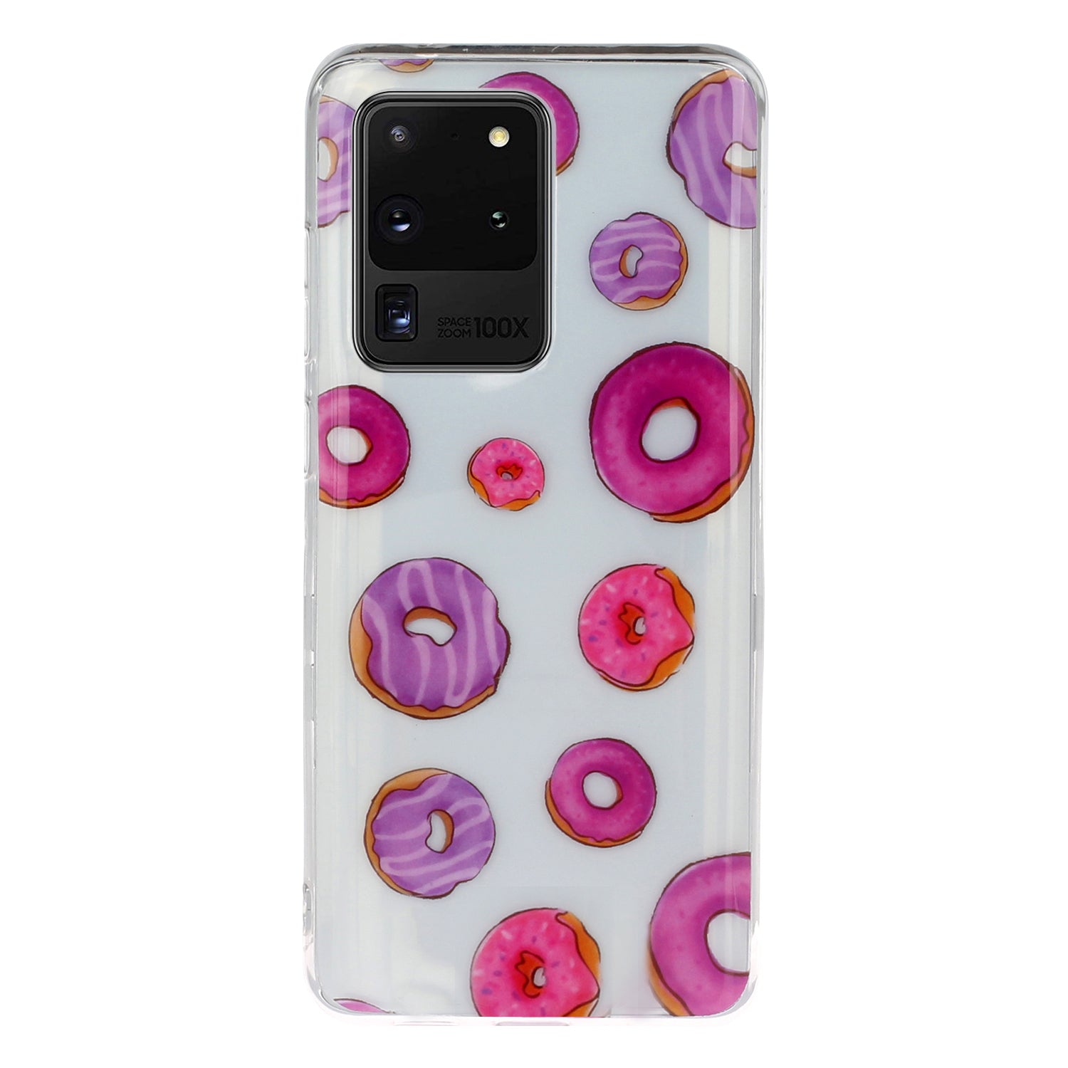 Pattern Printing IMD Design TPU Phone Protection Shell for Samsung Galaxy S20 Ultra - Doughnut