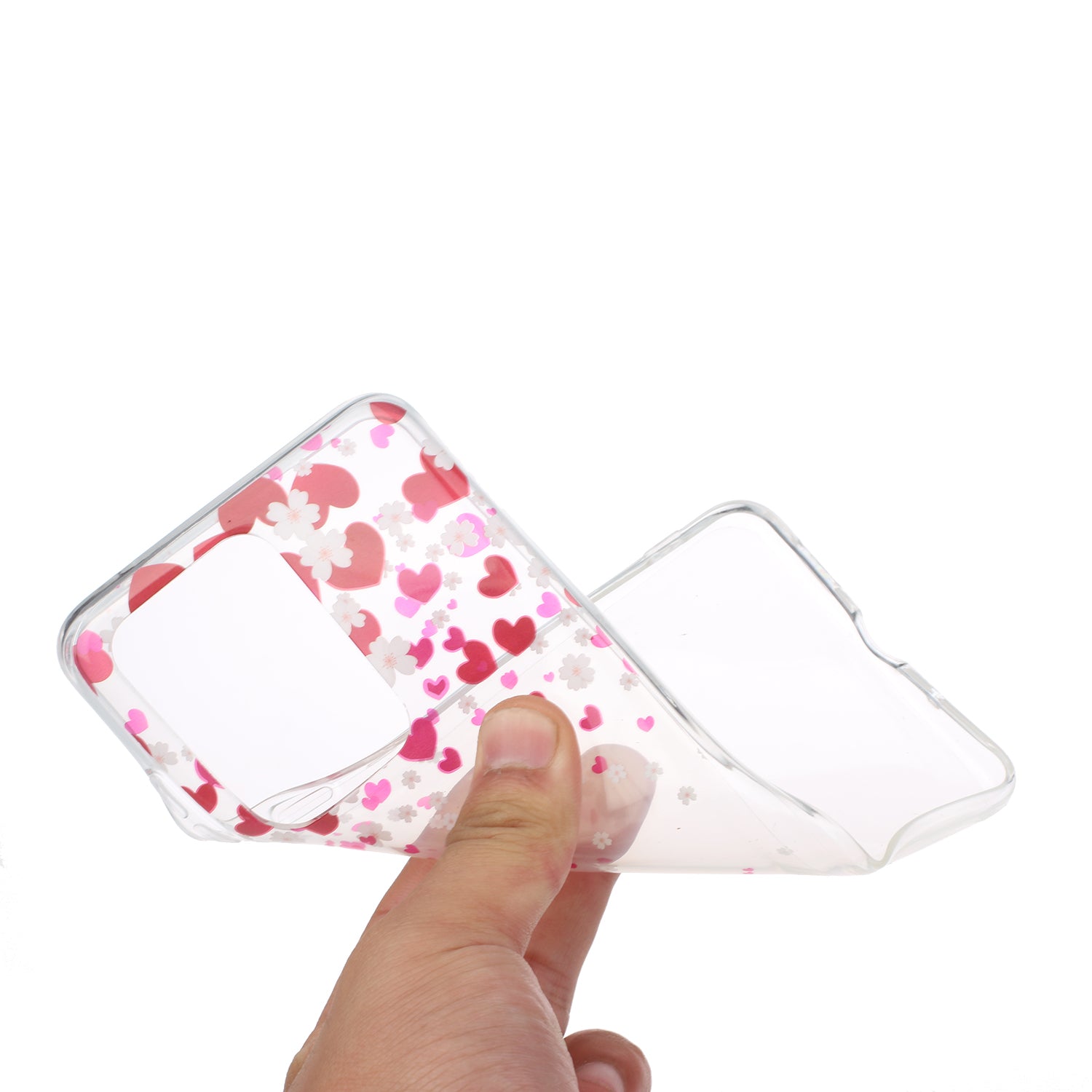 Pattern Printing IMD Design TPU Phone Protection Shell for Samsung Galaxy S20 Ultra - Heart