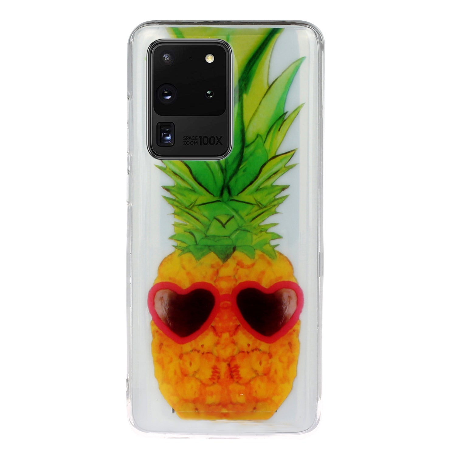 Pattern Printing IMD Design TPU Phone Protection Shell for Samsung Galaxy S20 Ultra - Pineapple