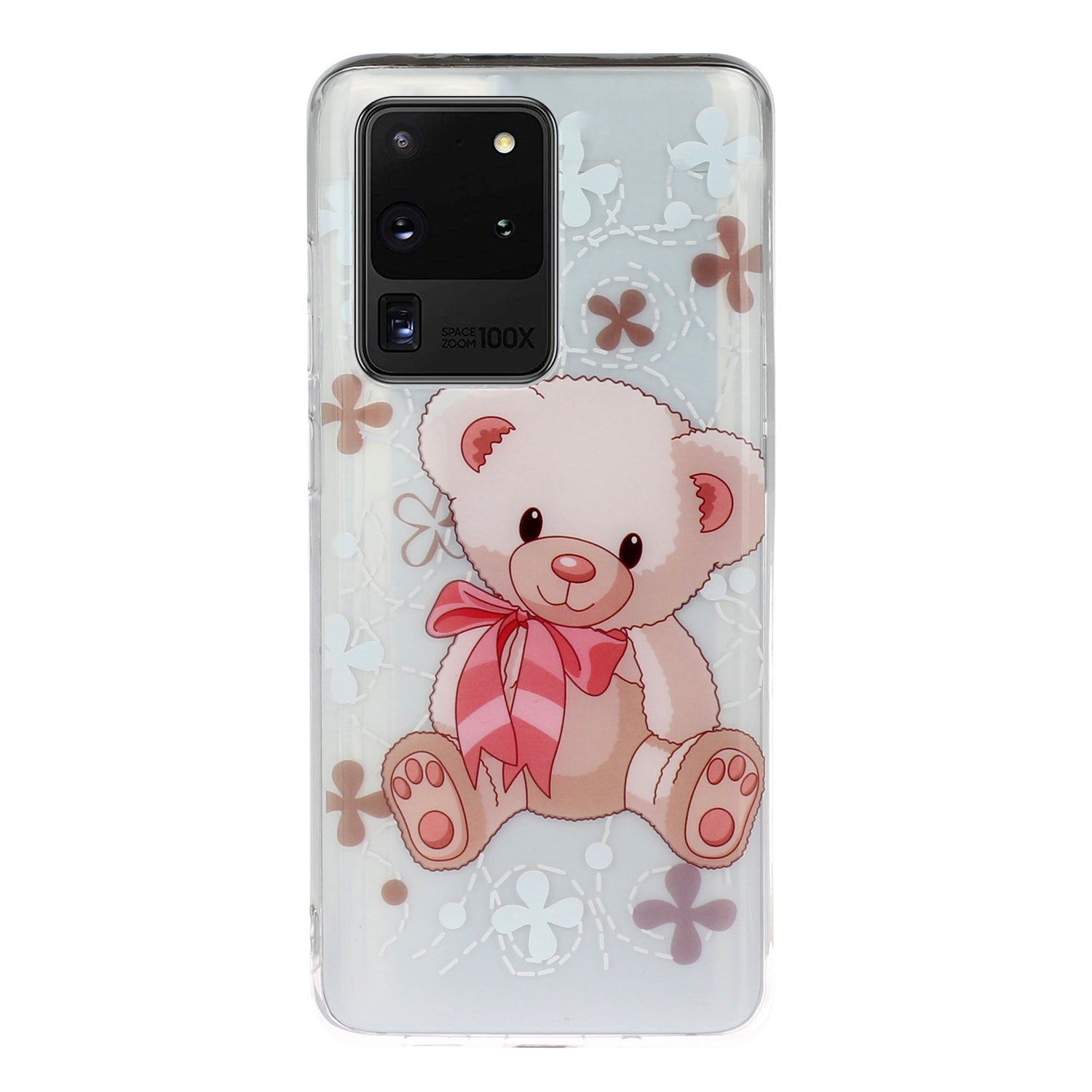 Pattern Printing IMD Design TPU Phone Protection Shell for Samsung Galaxy S20 Ultra - Cute Bear