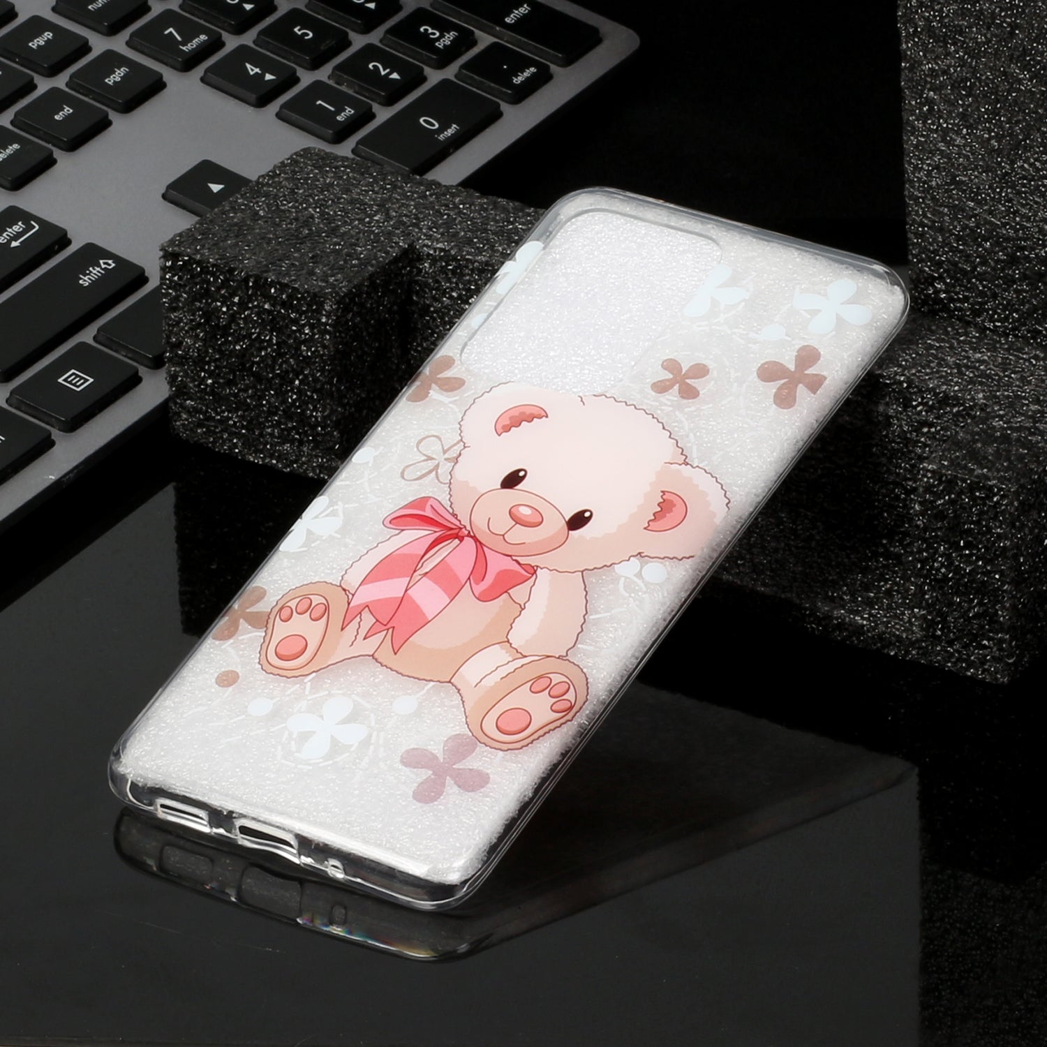 Pattern Printing IMD Design TPU Phone Protection Shell for Samsung Galaxy S20 Ultra - Cute Bear