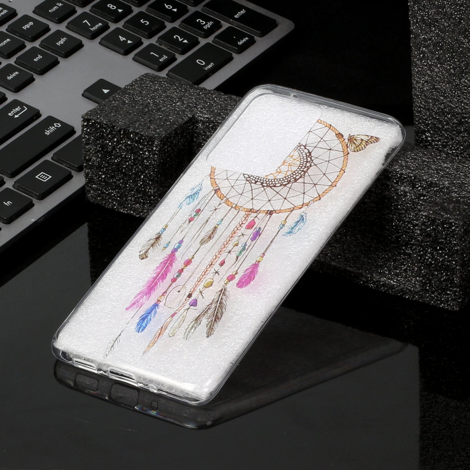 Pattern Printing IMD Design TPU Phone Protection Shell for Samsung Galaxy S20 Ultra - Dream Catcher