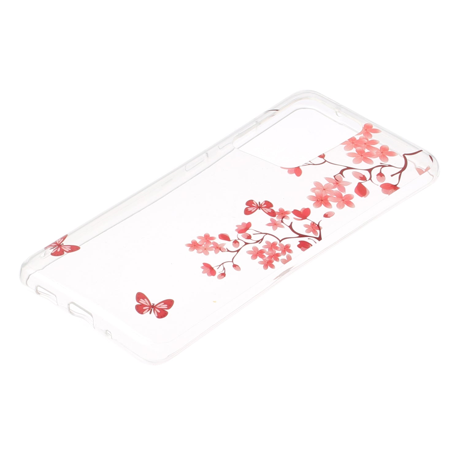 Pattern Printing IMD Design TPU Phone Protection Shell for Samsung Galaxy S20 Ultra - Butterfly and Flower