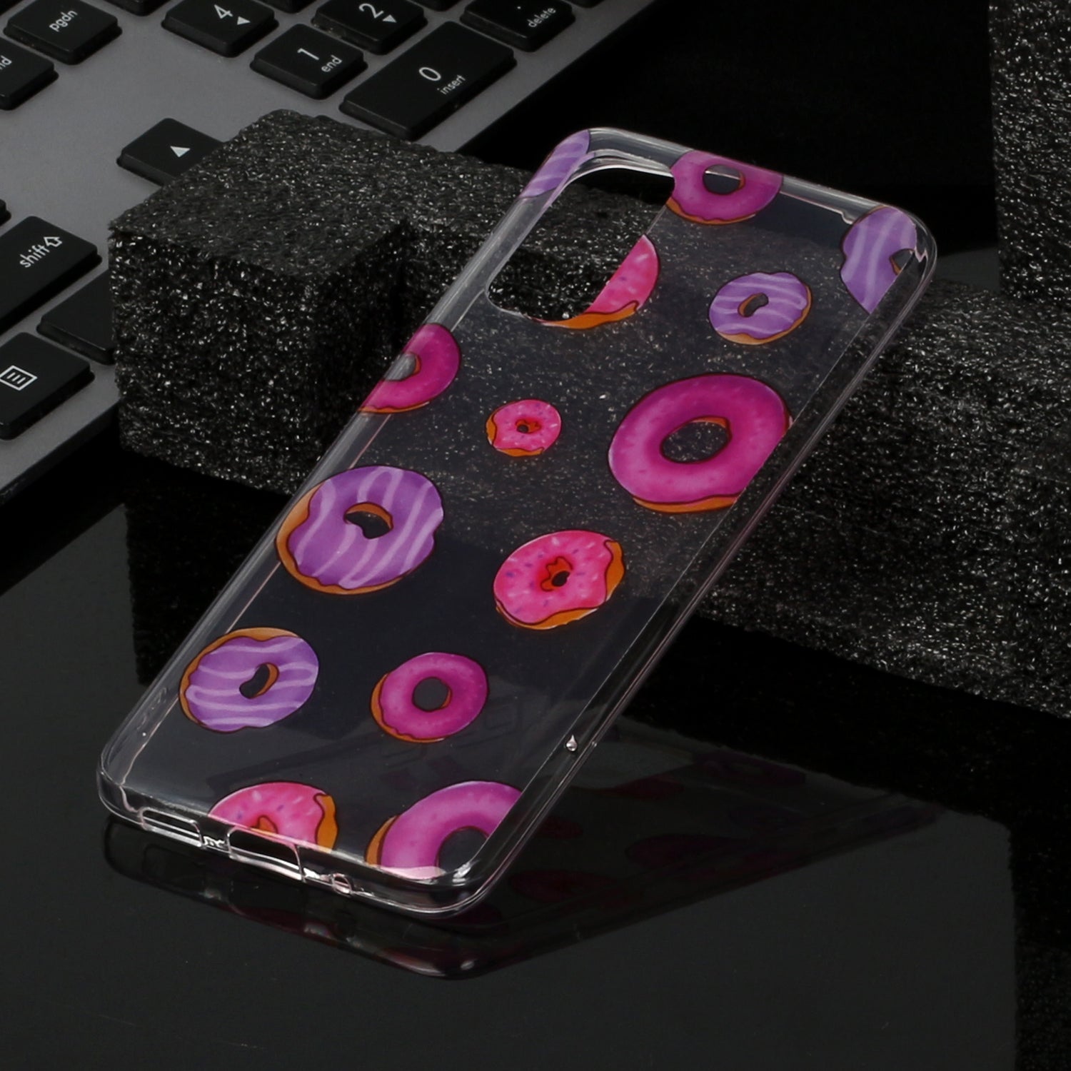 Pattern Printing IMD Design TPU Phone Protection Shell for Samsung Galaxy S20 4G/S20 5G - Doughnut