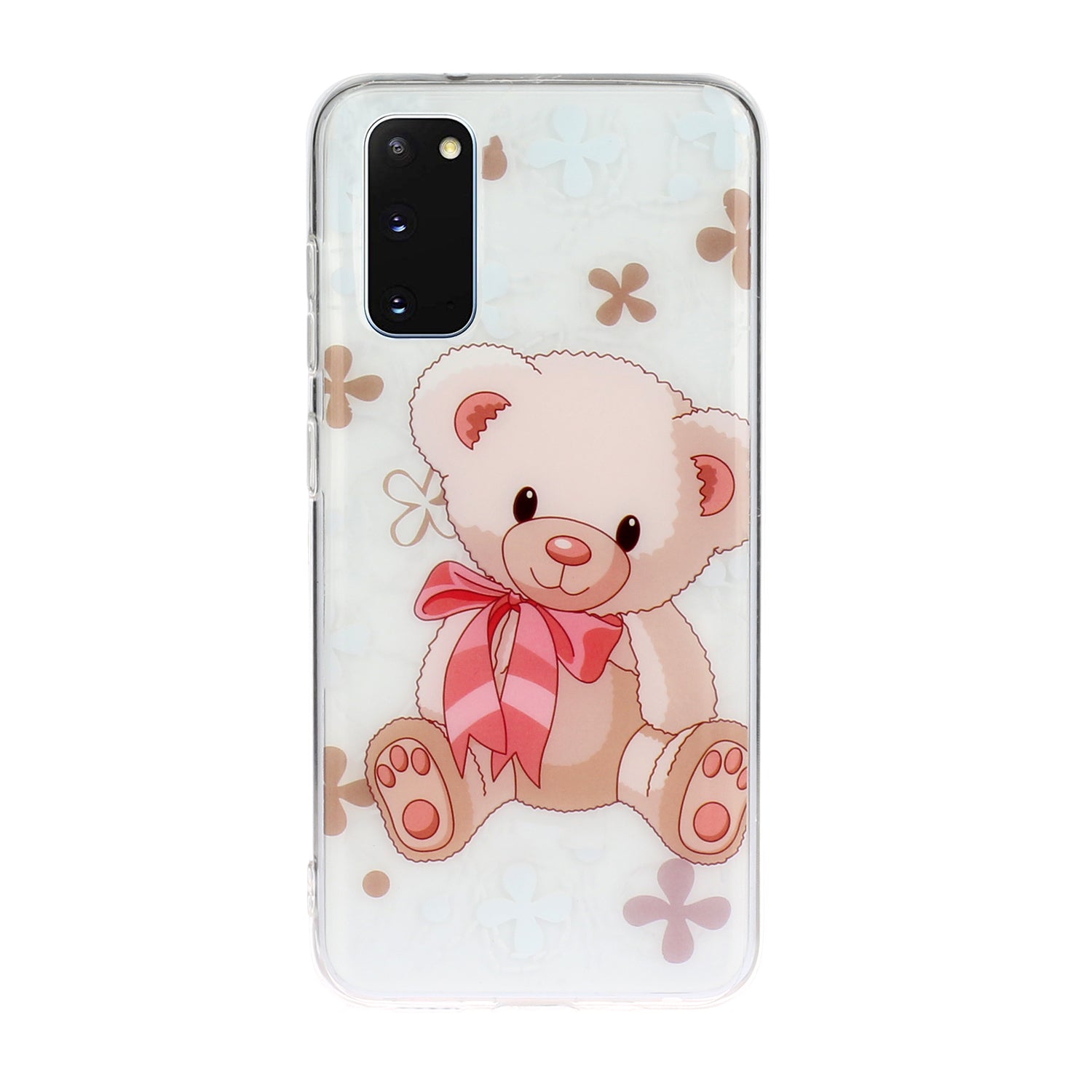 Pattern Printing IMD Design TPU Phone Protection Shell for Samsung Galaxy S20 4G/S20 5G - Cute Bear