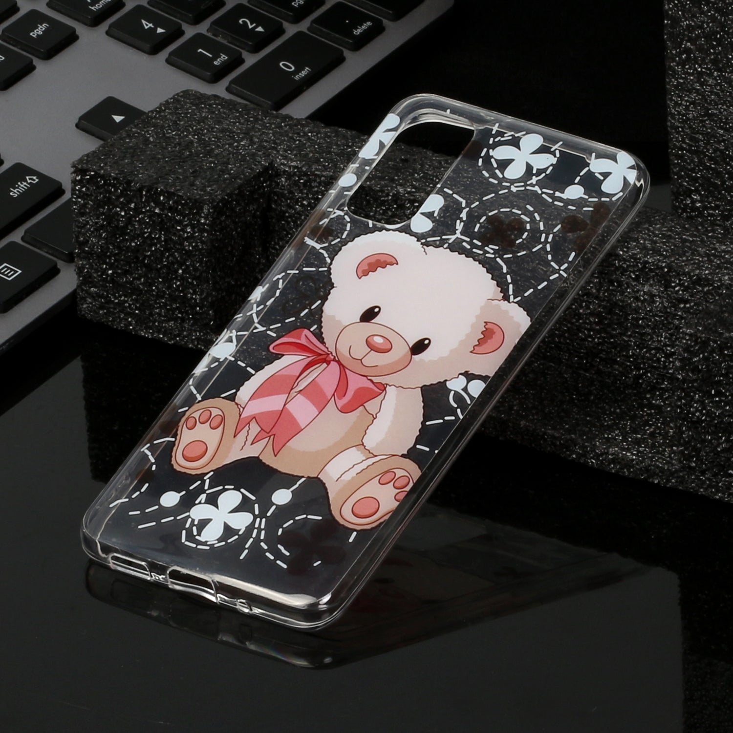 Pattern Printing IMD Design TPU Phone Protection Shell for Samsung Galaxy S20 4G/S20 5G - Cute Bear