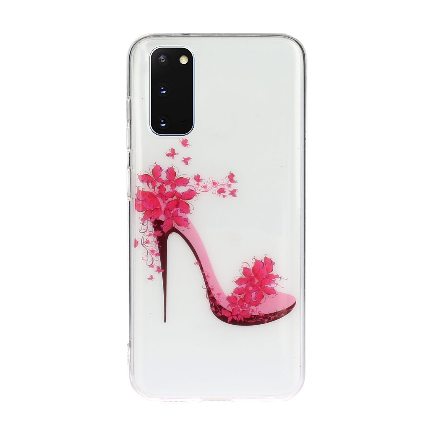 Pattern Printing IMD Design TPU Phone Protection Shell for Samsung Galaxy S20 4G/S20 5G - High-heeled Shoe