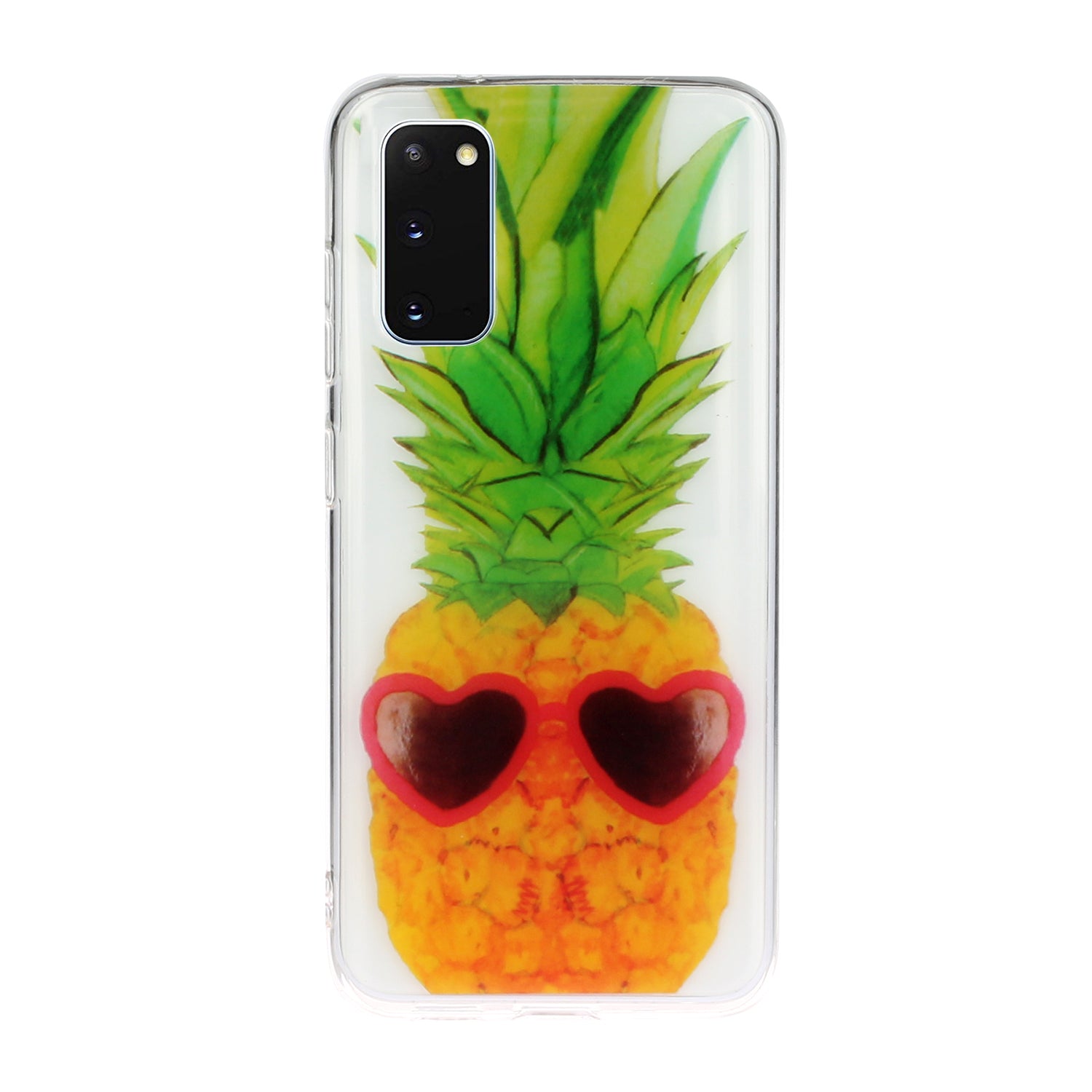 Pattern Printing IMD Design TPU Phone Protection Shell for Samsung Galaxy S20 4G/S20 5G - Pineapple