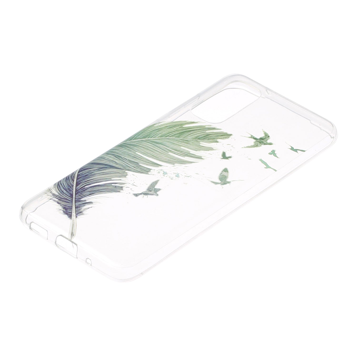 Pattern Printing IMD Design TPU Phone Protection Shell for Samsung Galaxy S20 4G/S20 5G - Feather