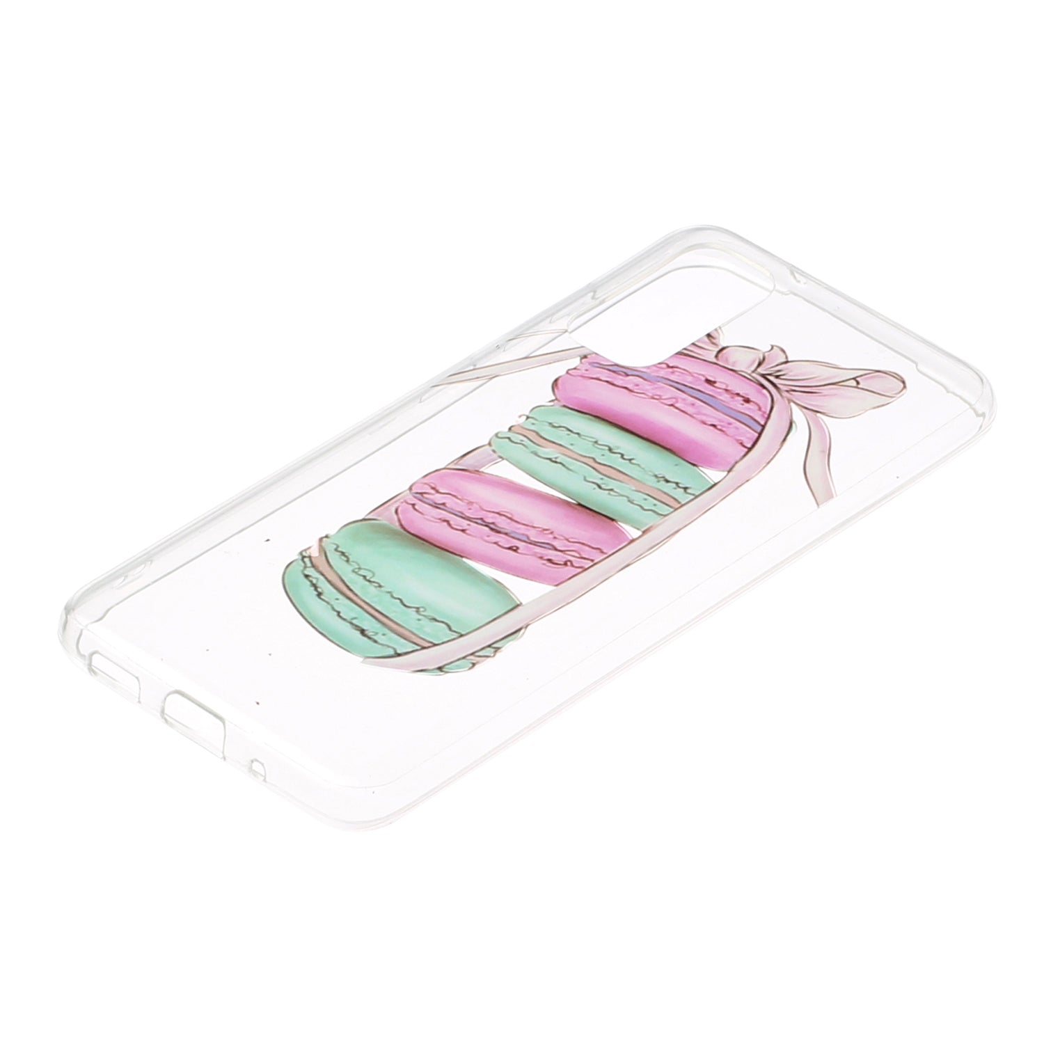 Pattern Printing IMD Design TPU Phone Protection Shell for Samsung Galaxy S20 4G/S20 5G - Pink and Green Doughnut