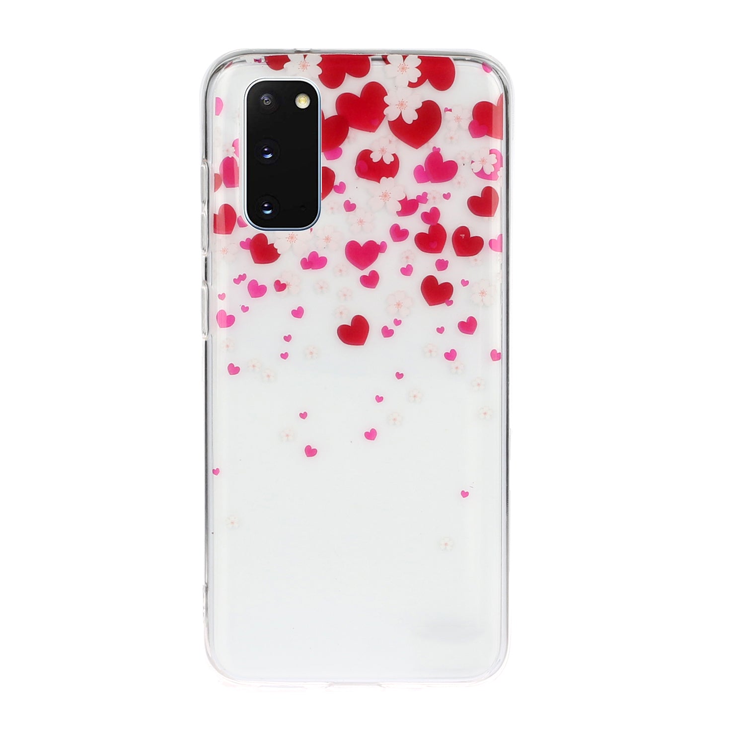 Pattern Printing IMD Design TPU Phone Protection Shell for Samsung Galaxy S20 4G/S20 5G - Heart