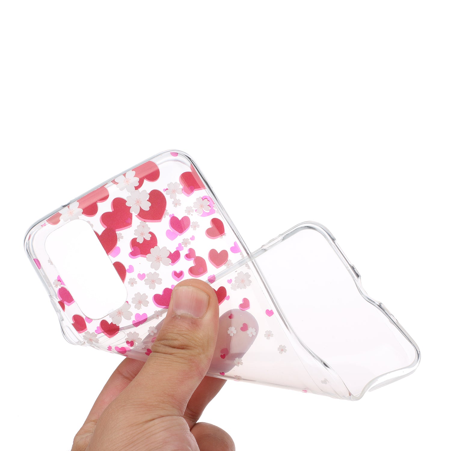 Pattern Printing IMD Design TPU Phone Protection Shell for Samsung Galaxy S20 4G/S20 5G - Heart