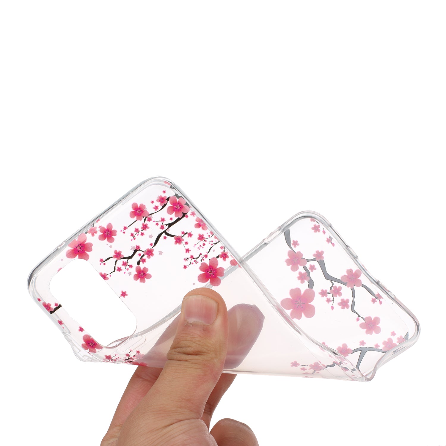 Pattern Printing IMD Design TPU Phone Protection Shell for Samsung Galaxy S20 4G/S20 5G - Red Flower