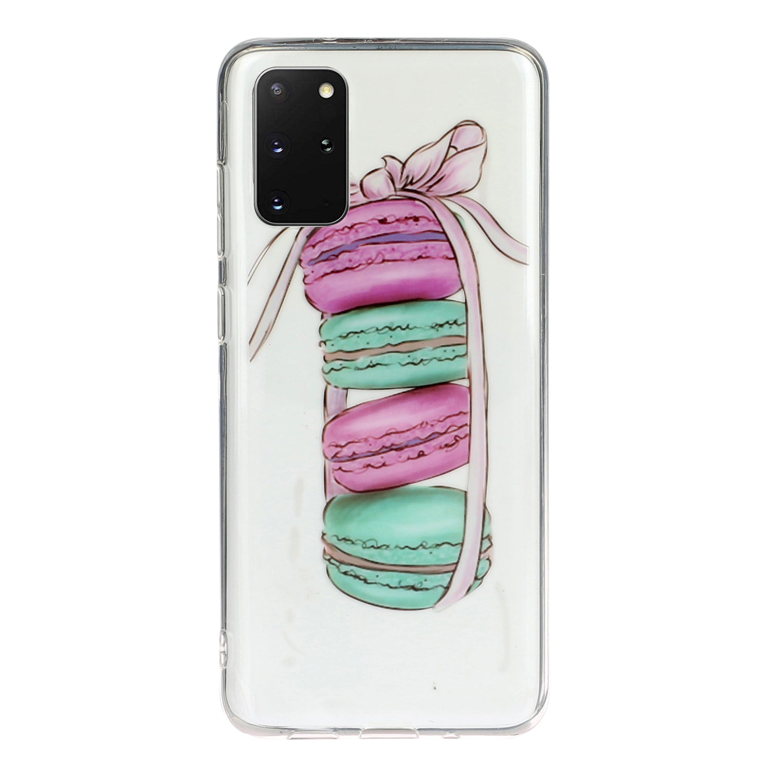 For Samsung Galaxy S20 Plus/S20 Plus 5G [IMD Pattern Printing] TPU Mobile Shell Casing - Macarons