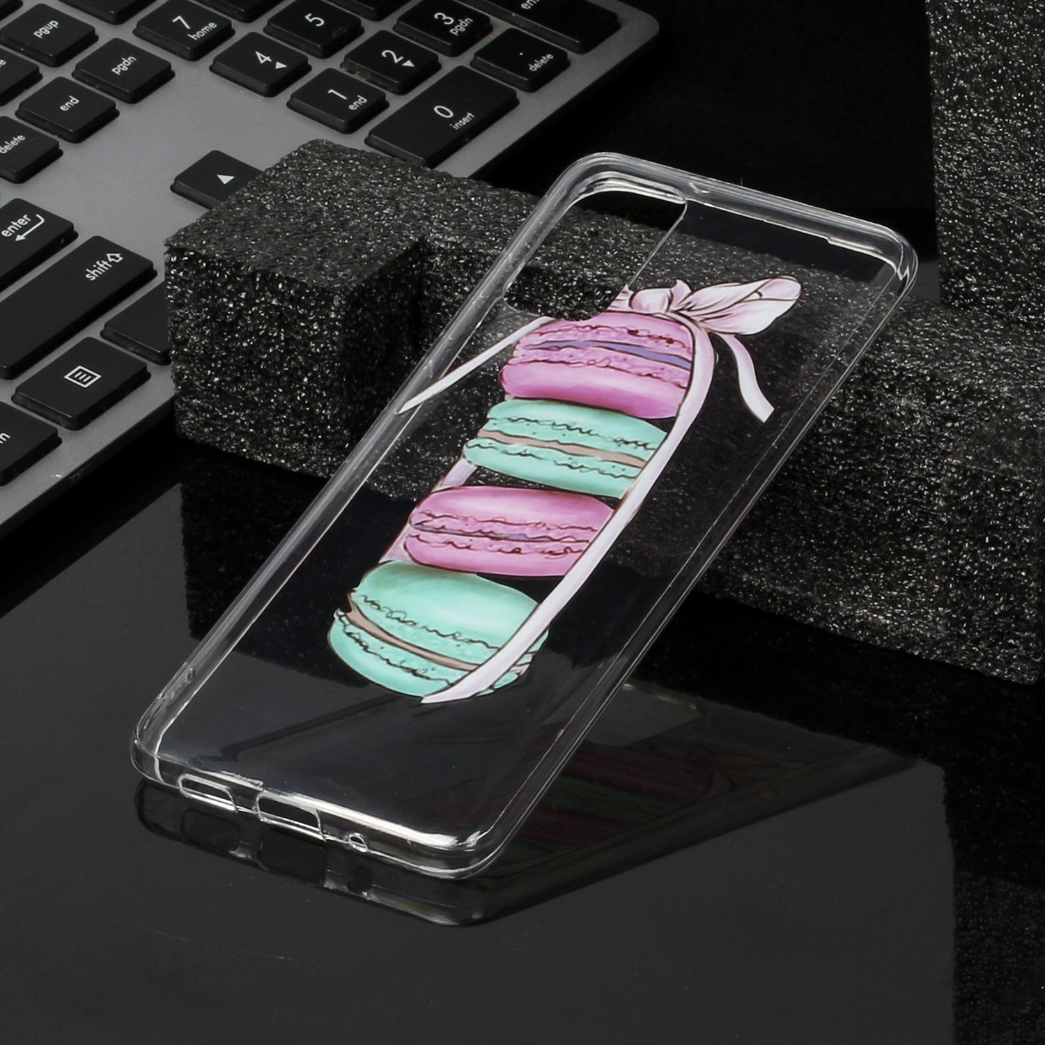 For Samsung Galaxy S20 Plus/S20 Plus 5G [IMD Pattern Printing] TPU Mobile Shell Casing - Macarons