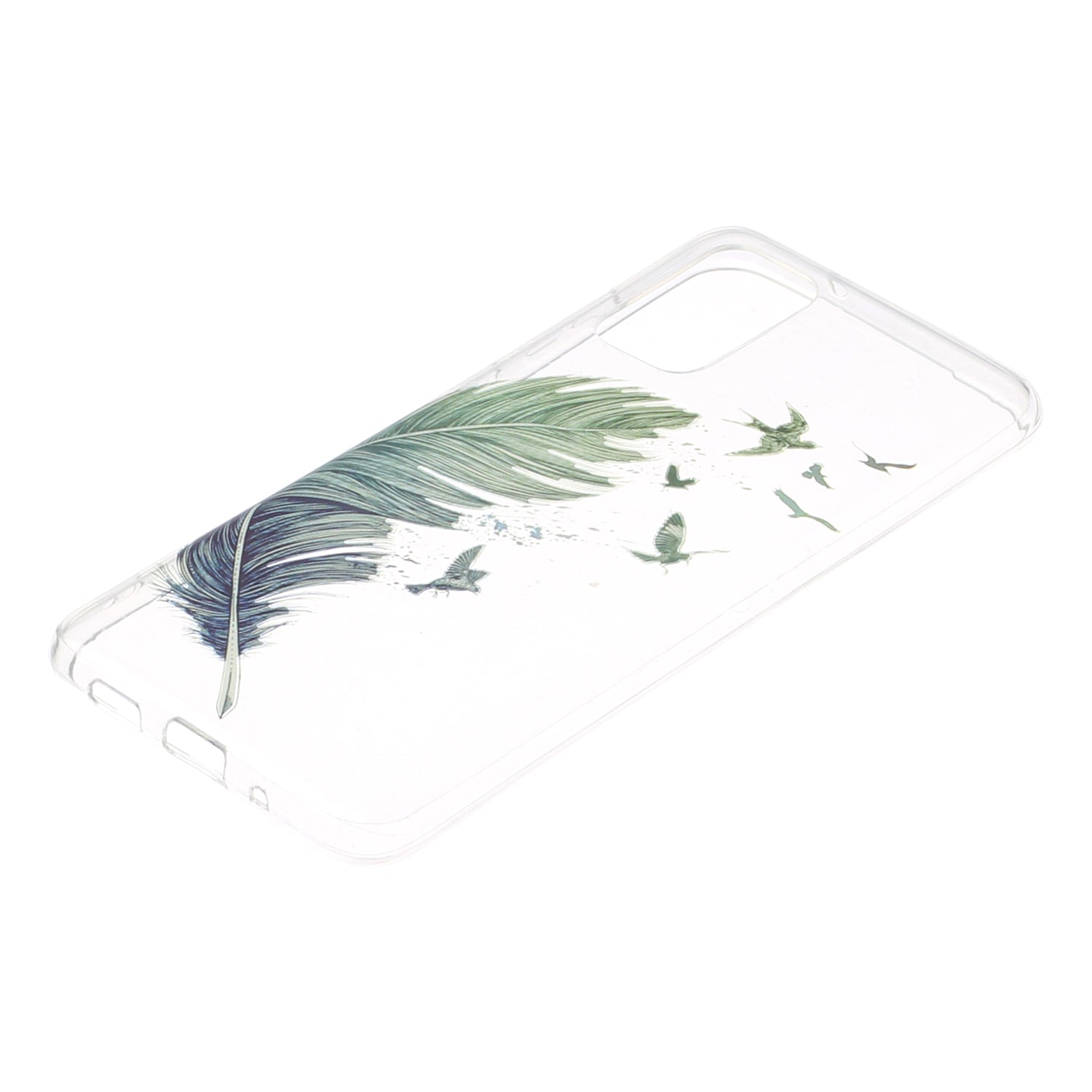 For Samsung Galaxy S20 Plus/S20 Plus 5G [IMD Pattern Printing] TPU Mobile Shell Casing - Feather Birds