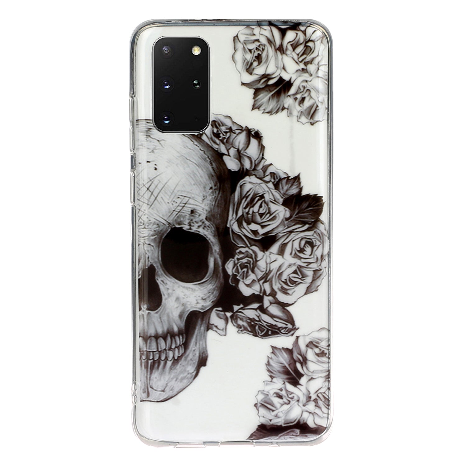 For Samsung Galaxy S20 Plus/S20 Plus 5G [IMD Pattern Printing] TPU Mobile Shell Casing - Sugar Skull