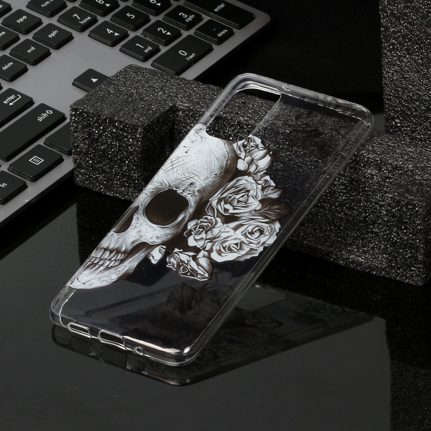 For Samsung Galaxy S20 Plus/S20 Plus 5G [IMD Pattern Printing] TPU Mobile Shell Casing - Sugar Skull