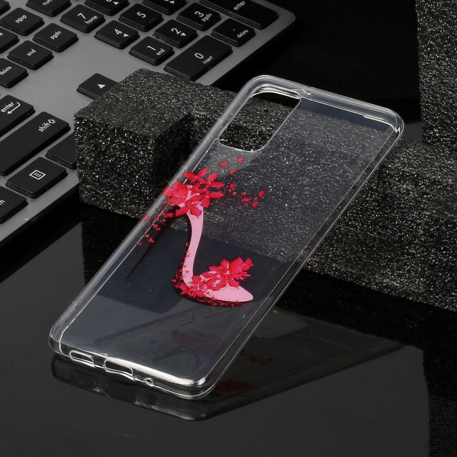 For Samsung Galaxy S20 Plus/S20 Plus 5G [IMD Pattern Printing] TPU Mobile Shell Casing - High Heel