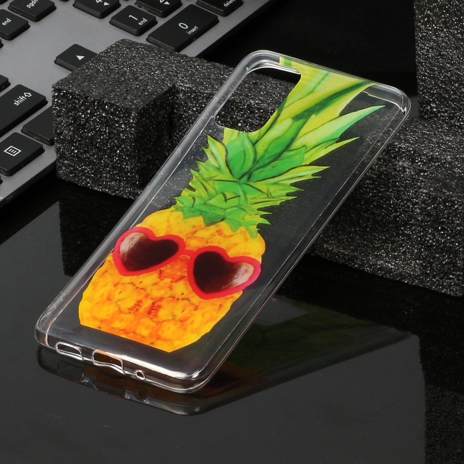 For Samsung Galaxy S20 Plus/S20 Plus 5G [IMD Pattern Printing] TPU Mobile Shell Casing - Pineapple