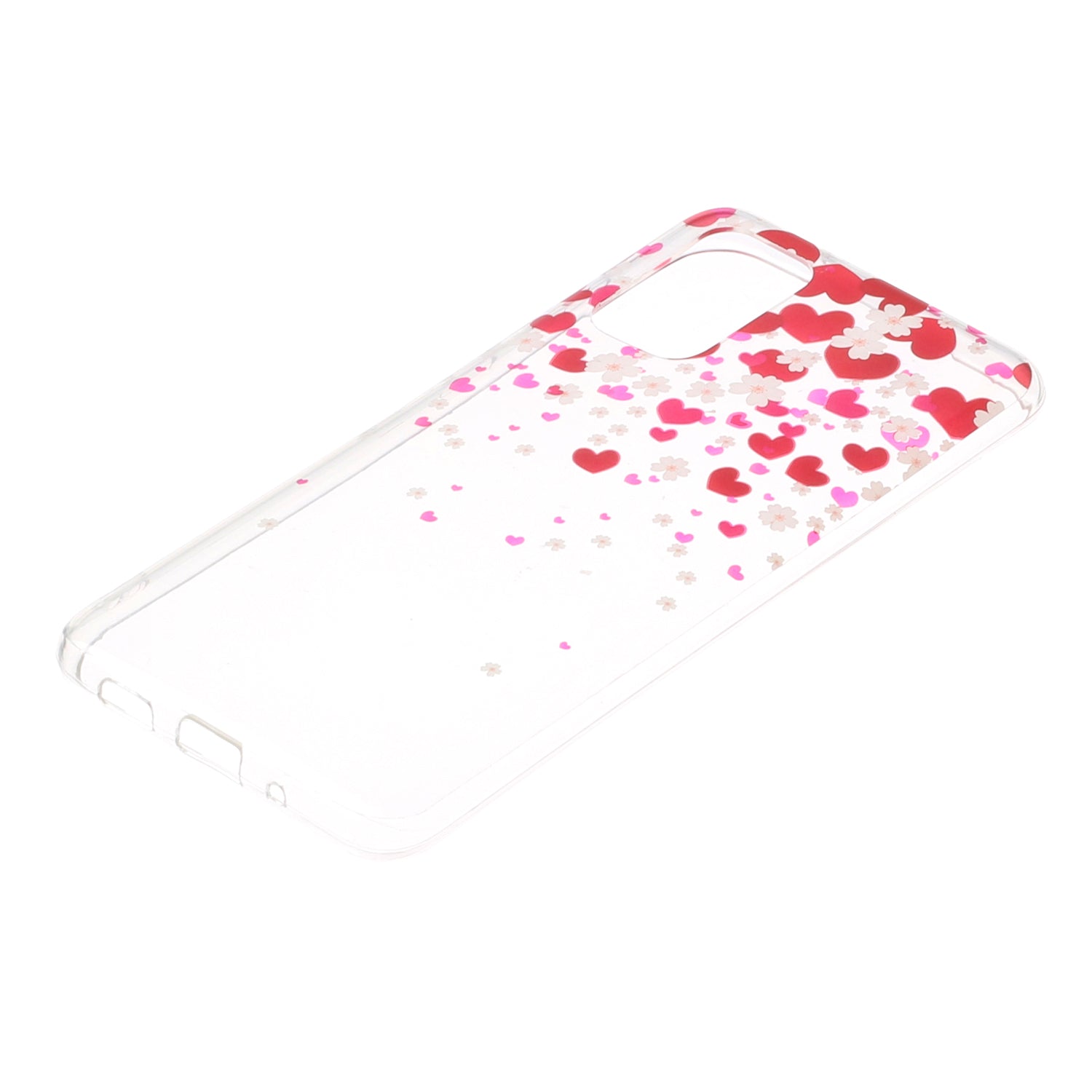 For Samsung Galaxy S20 Plus/S20 Plus 5G [IMD Pattern Printing] TPU Mobile Shell Casing - Hearts and Flowers