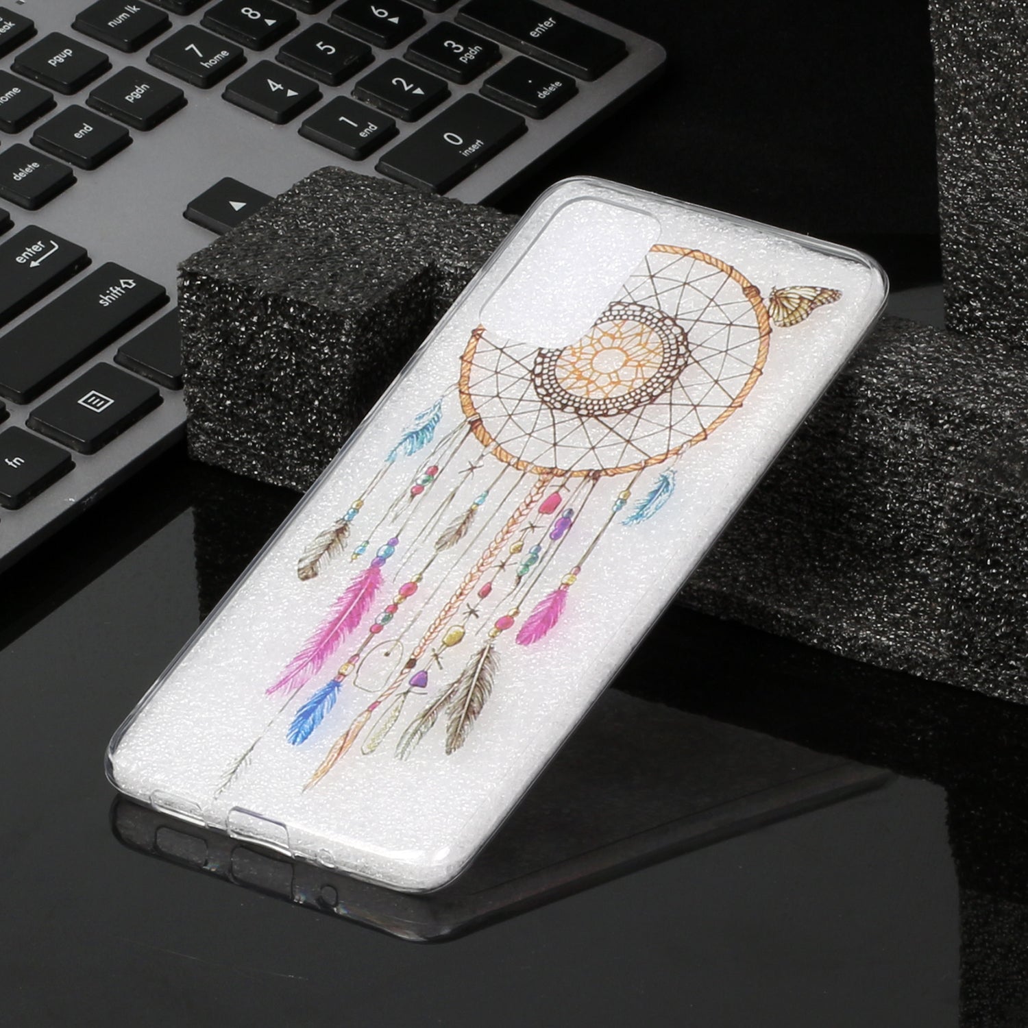 For Samsung Galaxy S20 Plus/S20 Plus 5G [IMD Pattern Printing] TPU Mobile Shell Casing - Dream Catcher