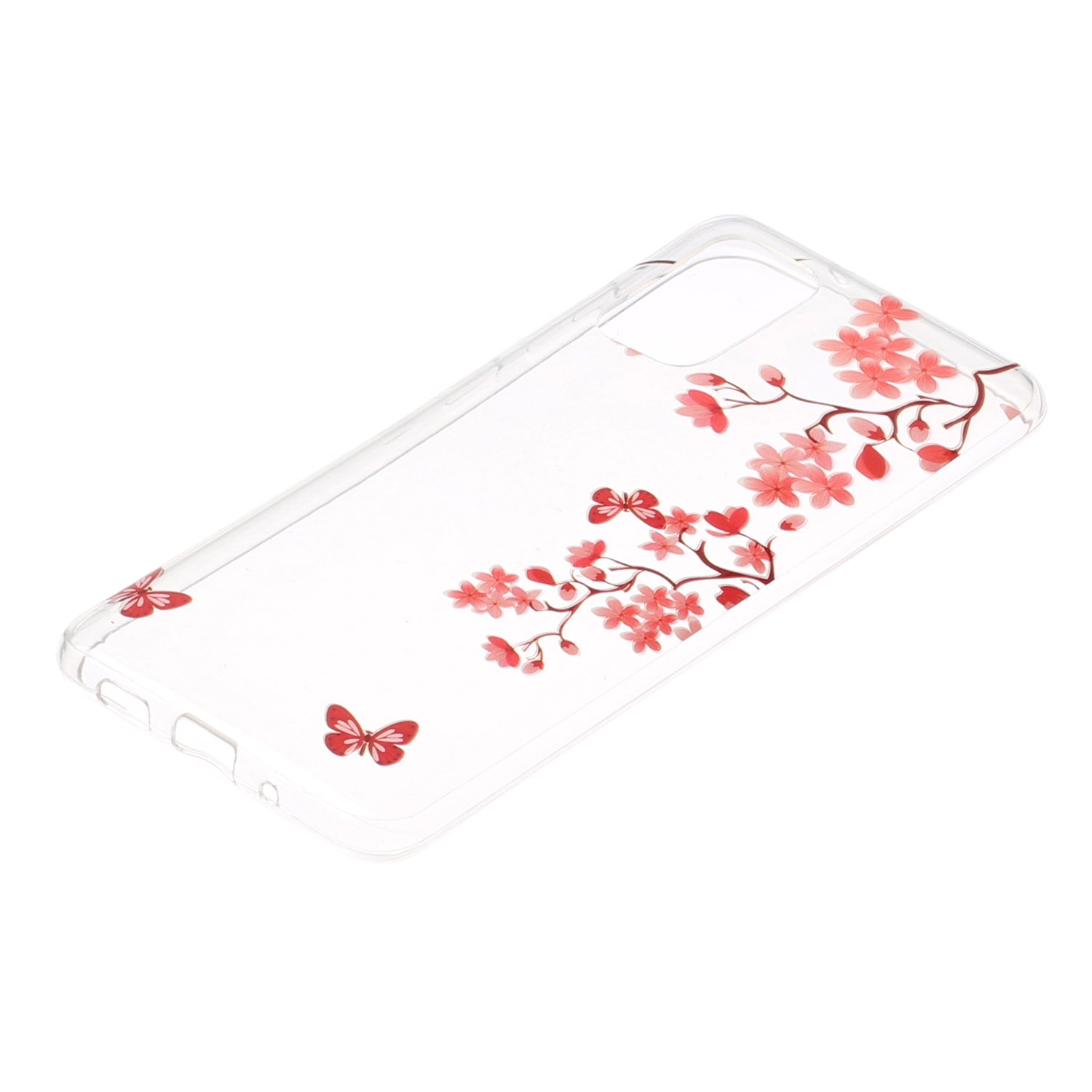 For Samsung Galaxy S20 Plus/S20 Plus 5G [IMD Pattern Printing] TPU Mobile Shell Casing - Flowers and Butterflies