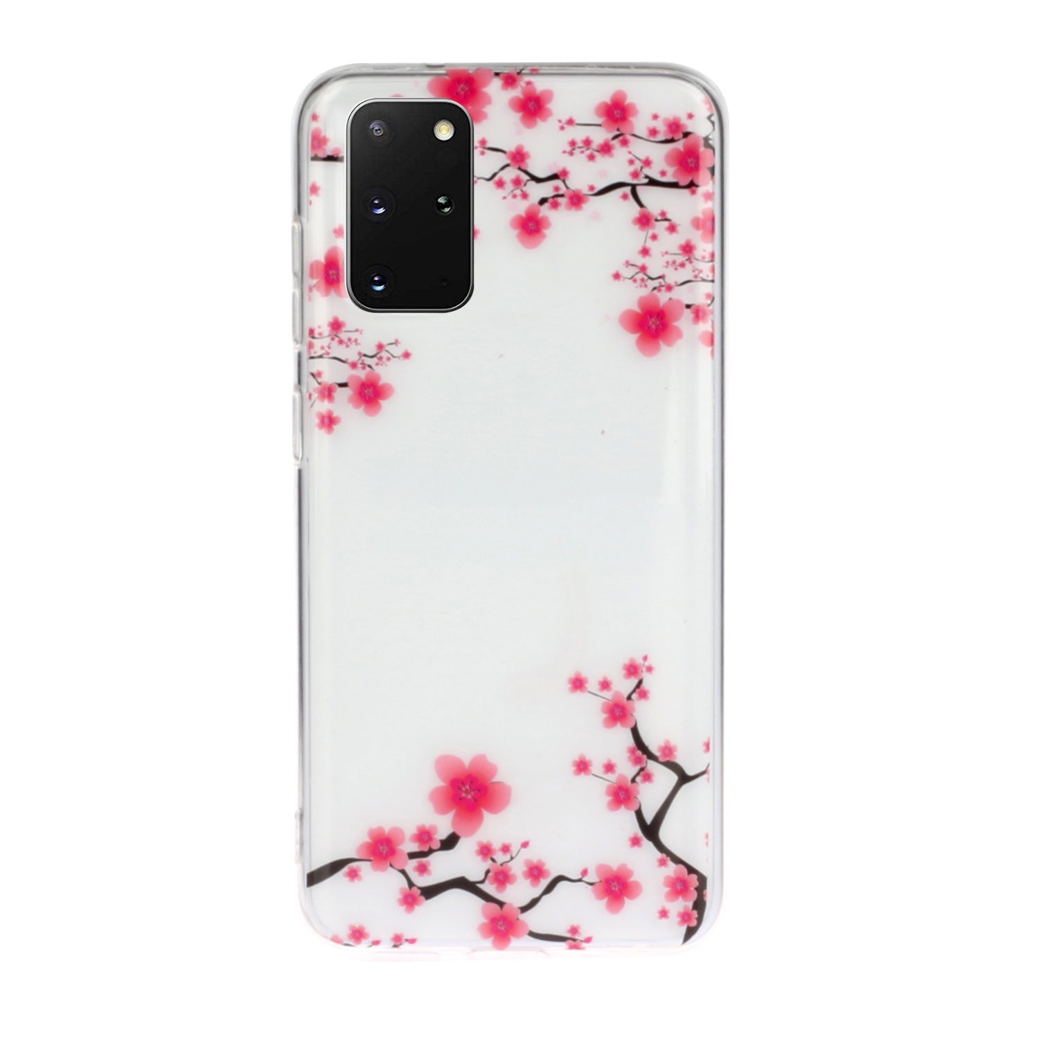 For Samsung Galaxy S20 Plus/S20 Plus 5G [IMD Pattern Printing] TPU Mobile Shell Casing - Plum Blossom